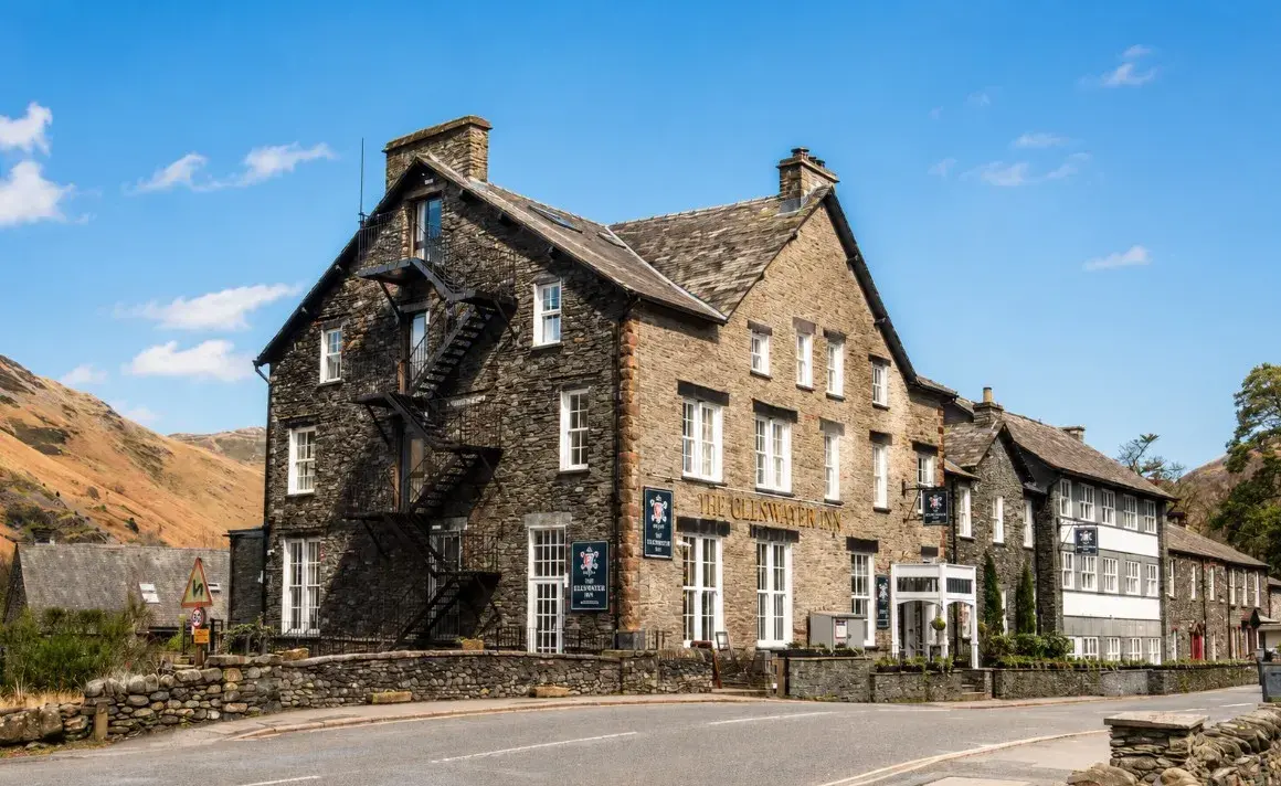 The Ullswater Inn hotel exterior in Glenridding