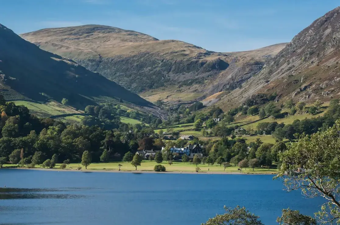 Ullswater and Lake District fell view near the hotel